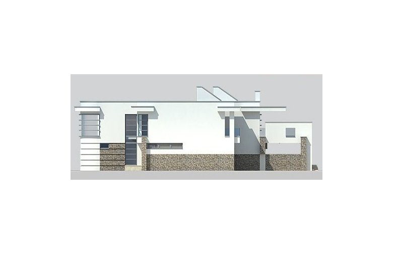 Projekt domu z poddaszem LK&698 - elewacja 4