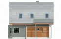 Projekt domu jednorodzinnego Kim (wersja A) - elewacja 1