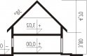 Projekt domu jednorodzinnego Pablo II G1 - przekrój 1