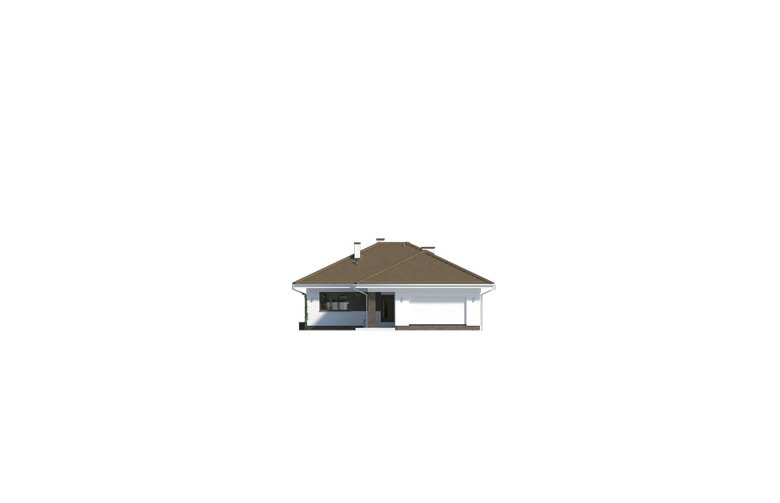 Projekt domu jednorodzinnego Kiwi 4 - elewacja 1