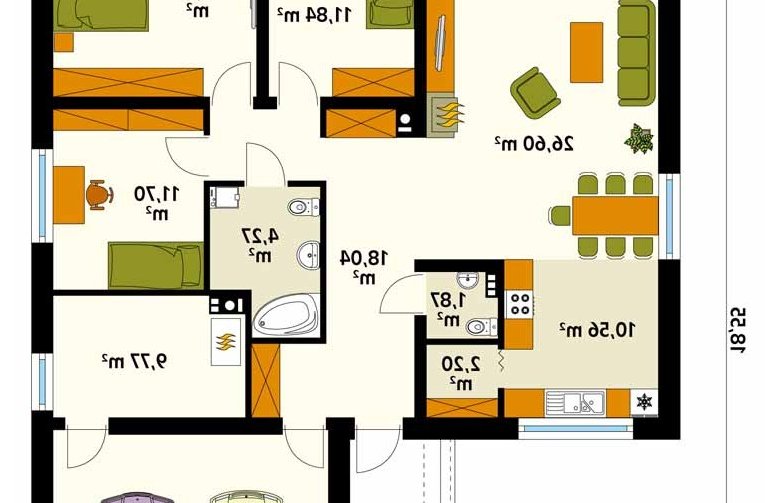 Projekt domu jednorodzinnego Kiwi 4 - 