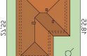 Projekt domu jednorodzinnego Kiwi 4 - usytuowanie - wersja lustrzana