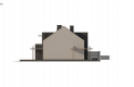 Projekt domu bliźniaczego Zb14 (cena za jeden segment) - elewacja 3