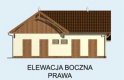 Projekt budynku gospodarczego S17 Stajnia dla koni - 4 boksy - elewacja 4