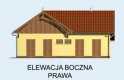 Projekt budynku gospodarczego S18 stajnia dla koni - 4 boksy - elewacja 4