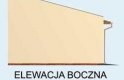 Projekt garażu G160 garaż trzystanowiskowy z pomieszczeniami gospodarczymi - elewacja 2