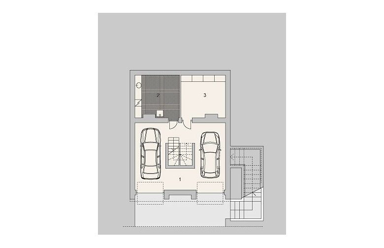 Projekt domu wolnostojącego LK&951 - piwnica