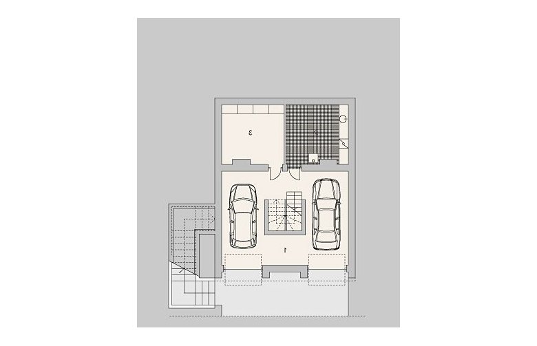 Projekt domu wolnostojącego LK&951 - piwnica