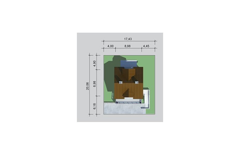 Projekt domu wolnostojącego LK&951 - Usytuowanie