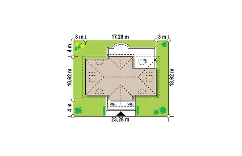 Projekt domu piętrowego Z20 - Usytuowanie