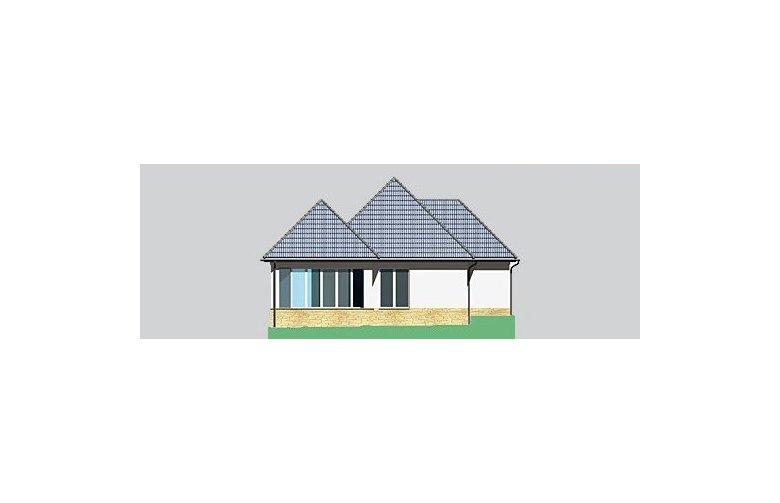 Projekt domu jednorodzinnego LK&570 - elewacja 3