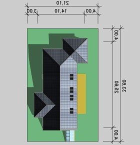 Usytuowanie budynku LK&570 w wersji lustrzanej
