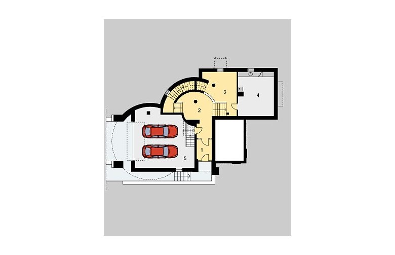 Projekt domu jednorodzinnego LK&578 - piwnica