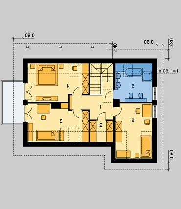 PODDASZE LK&613 - wersja lustrzana