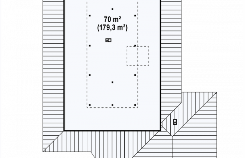 Projekt domu dwurodzinnego Z82 - 