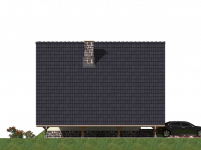 Elewacja projektu L-43 (drewniany) - 2