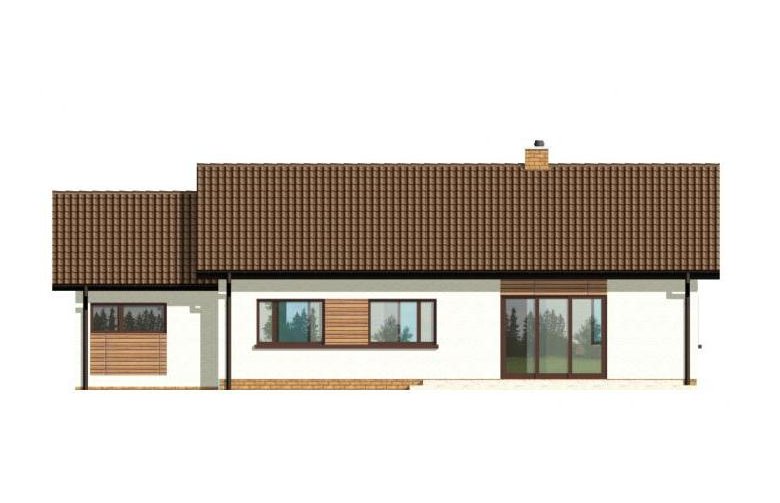 Projekt domu dwurodzinnego TK19 - elewacja 3