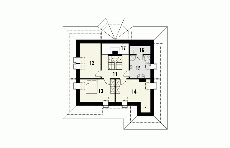 Projekt domu jednorodzinnego MALIBU - 