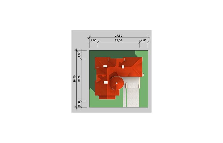 Projekt domu jednorodzinnego LK&590 - Usytuowanie