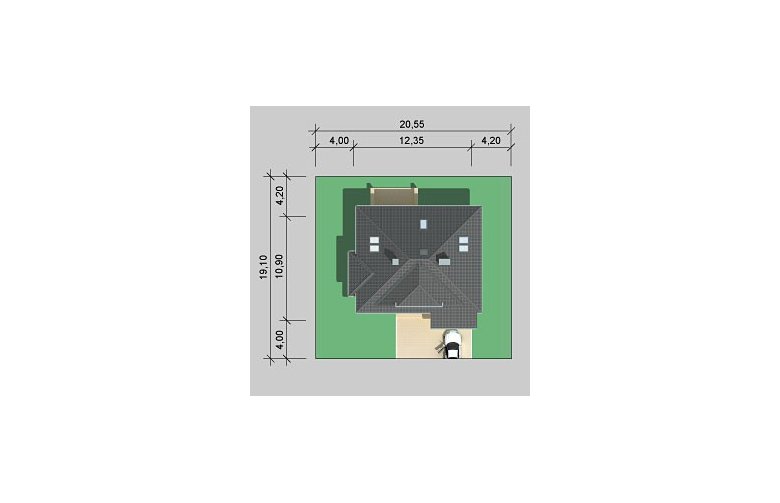 Projekt domu jednorodzinnego LK&638 - Usytuowanie