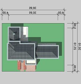 Usytuowanie budynku LK&655 w wersji lustrzanej