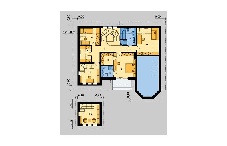 Projekt domu jednorodzinnego LK&673 - poddasze