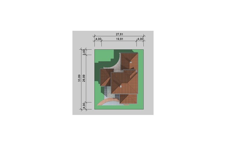 Projekt domu szkieletowego LK&678 - Usytuowanie