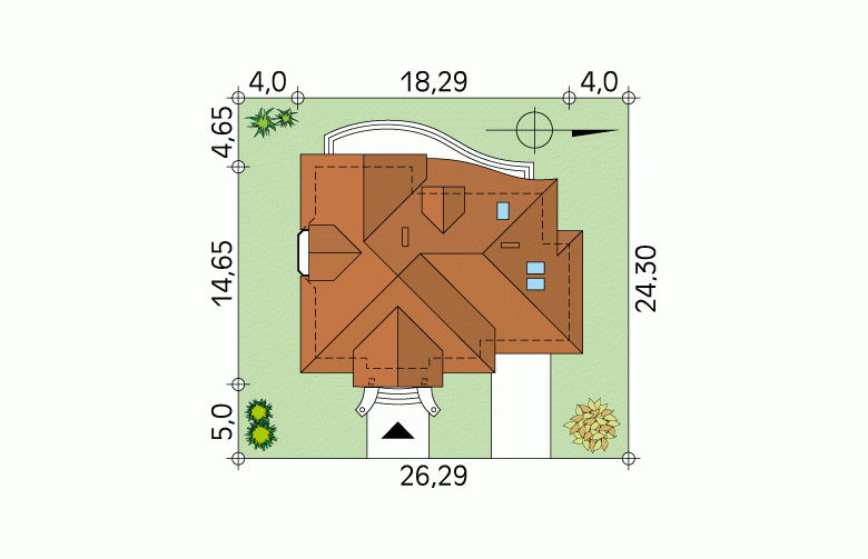 Projekt domu wielorodzinnego Gejzer - Usytuowanie