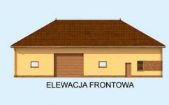 Elewacja projektu G236 garaż z pomieszczeniami gospodarczymi - 1