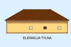 Elewacja projektu G236 garaż z pomieszczeniami gospodarczymi - 2