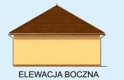 Projekt garażu G236 garaż z pomieszczeniami gospodarczymi - elewacja 3