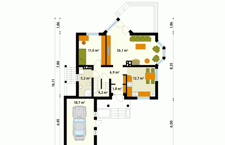 Projekt domu wielorodzinnego Maciejka 3 - 