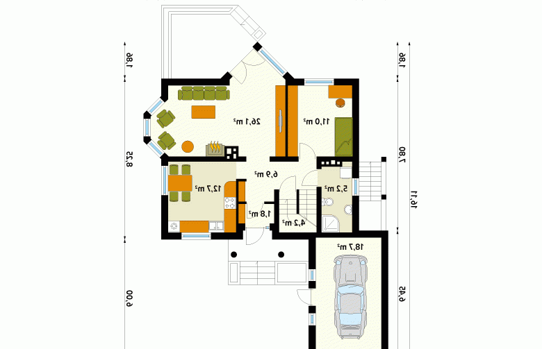 Projekt domu wielorodzinnego Maciejka 3 - 