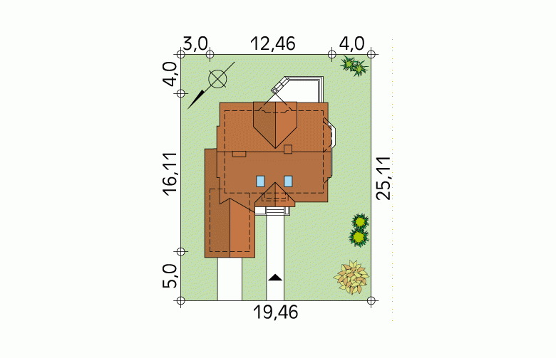 Projekt domu wielorodzinnego Maciejka 3 - Usytuowanie