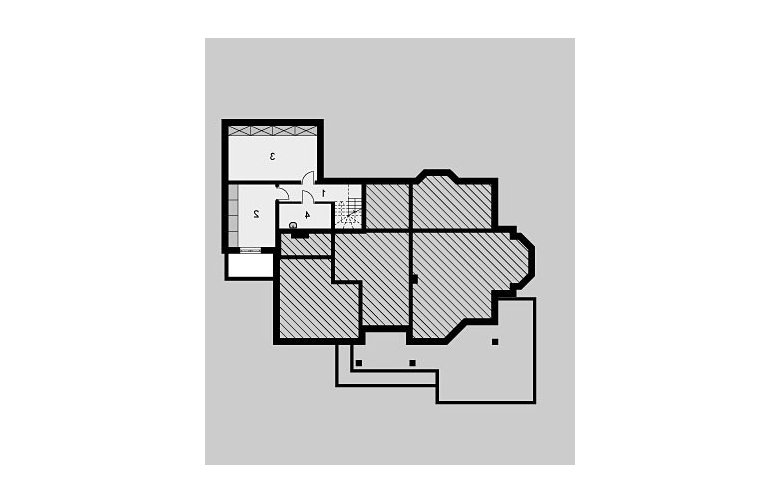 Projekt domu jednorodzinnego LK&686 - piwnica