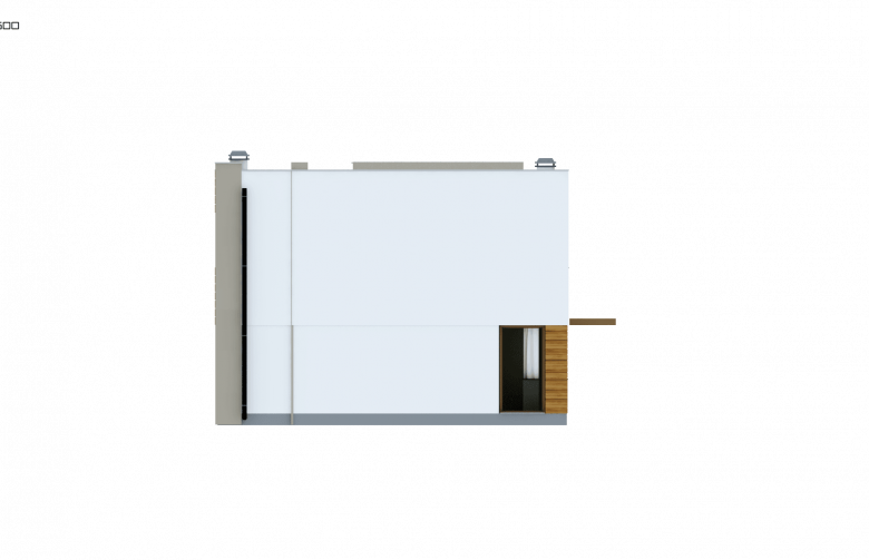 Projekt domu piętrowego Zx51 - elewacja 2