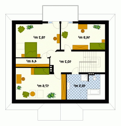 Rzut projektu Orkan - wersja lustrzana