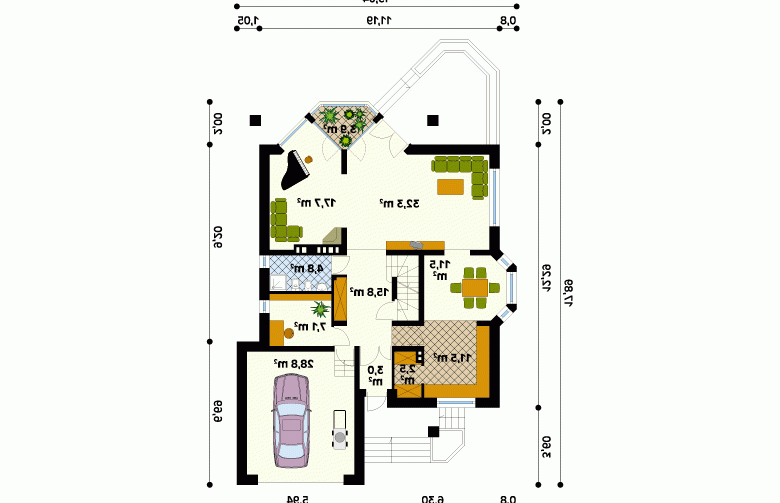 Projekt domu wielorodzinnego Sasanka - 