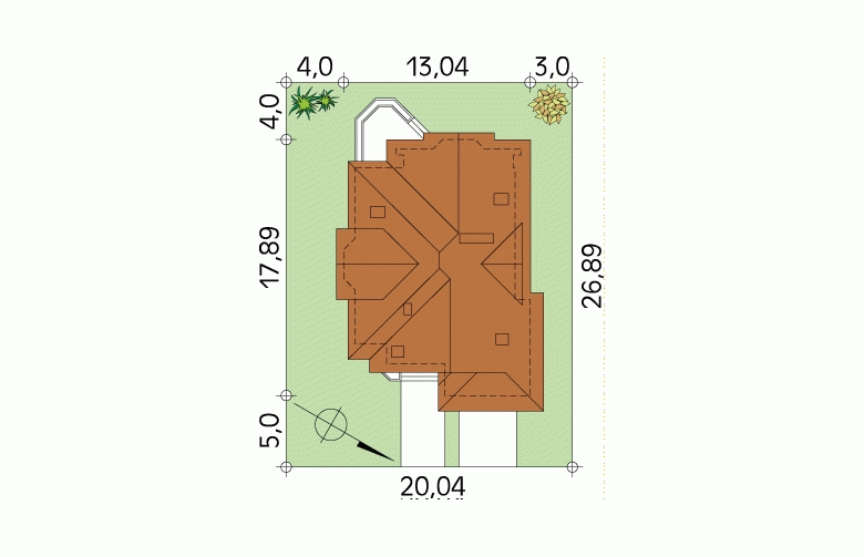 Projekt domu wielorodzinnego Sasanka - Usytuowanie