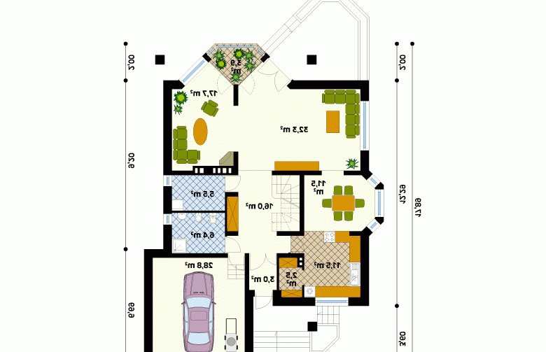 Projekt domu wielorodzinnego Sasanka 2 - 