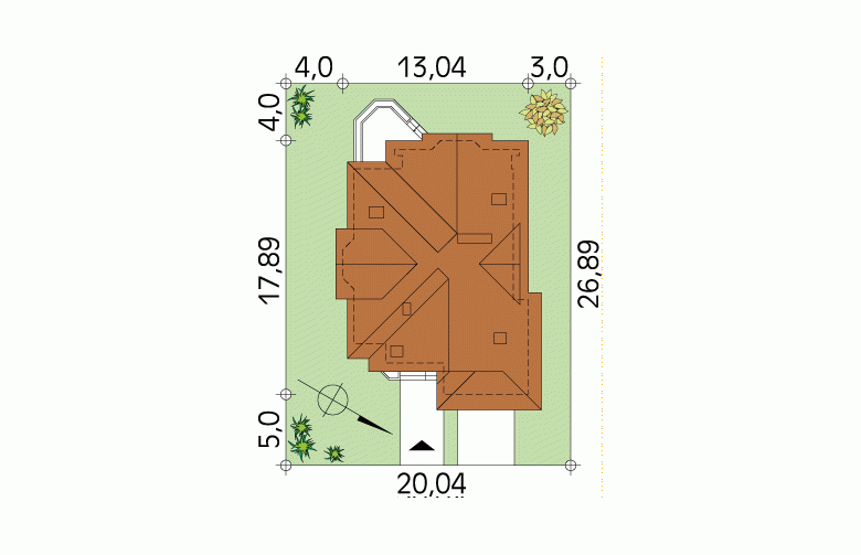 Projekt domu wielorodzinnego Sasanka 2 - Usytuowanie