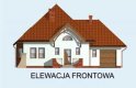 Projekt domu z poddaszem VALENCIA - elewacja 1