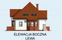 Projekt domu z poddaszem VALENCIA - elewacja 2