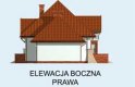 Projekt domu z poddaszem VALENCIA - elewacja 4