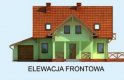 Projekt domu z poddaszem SOFIA - elewacja 1