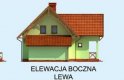 Projekt domu z poddaszem SOFIA - elewacja 2