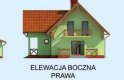 Projekt domu z poddaszem SOFIA - elewacja 4