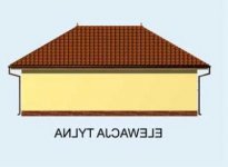 Elewacja projektu G165 - 3 - wersja lustrzana