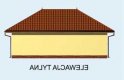 Projekt garażu G165 - elewacja 3