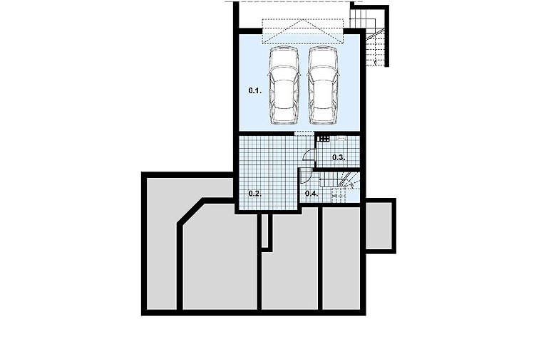 Projekt domu dwurodzinnego L-10 - 